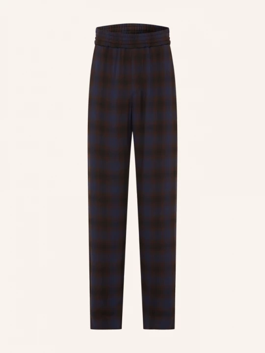 Obrázek produktu Dries Van Noten Kalhoty Z Teplákoviny, Střih Regular Fit tmavě hnědá / tmavě modrá