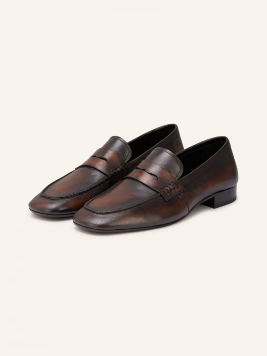 Obrázek produktu Dries Van Noten Penny Loafers tmavě hnědá / černá