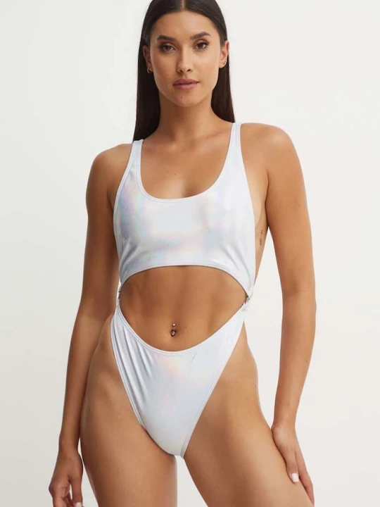 Obrázek produktu Drivemebikini Jednodílné plavky Drivemebikini Stana Shine stříbrná