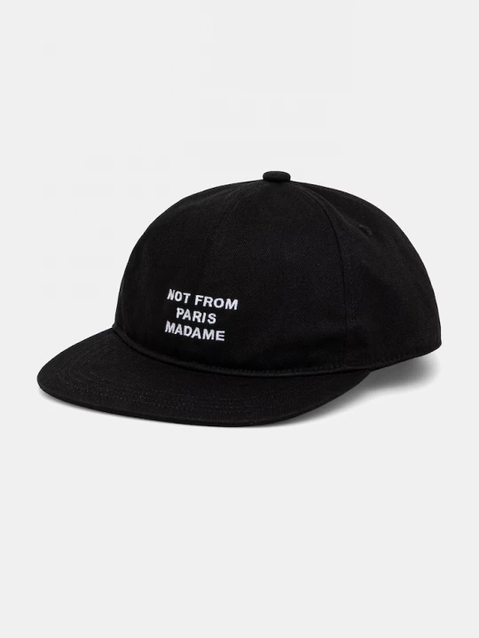 Obrázek produktu Drôle de Monsieur Bavlněná baseballová čepice Drôle de Monsieur La Casquette Slogan Drole de Monsieur černá