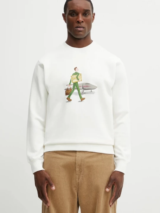 Obrázek produktu Drôle de Monsieur Bavlněná mikina Drôle de Monsieur Sweatshirt LHomme Au Tableau Drole de Monsieur béžová