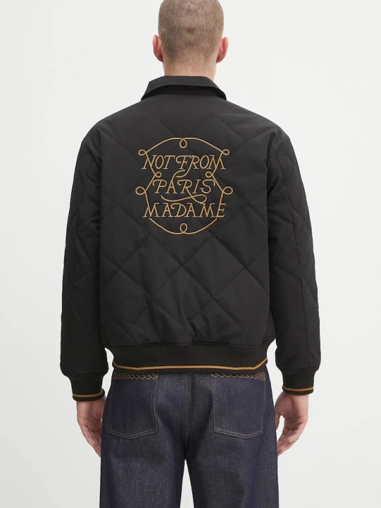 Obrázek produktu Drôle de Monsieur Bunda Drôle de Monsieur La Veste Slogan Tresses Drole de Monsieur černá