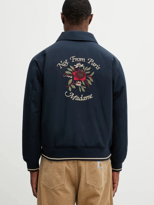 Obrázek produktu Drôle de Monsieur Bunda Drôle de Monsieur Slogan Rose Drole de Monsieur námořnická modř