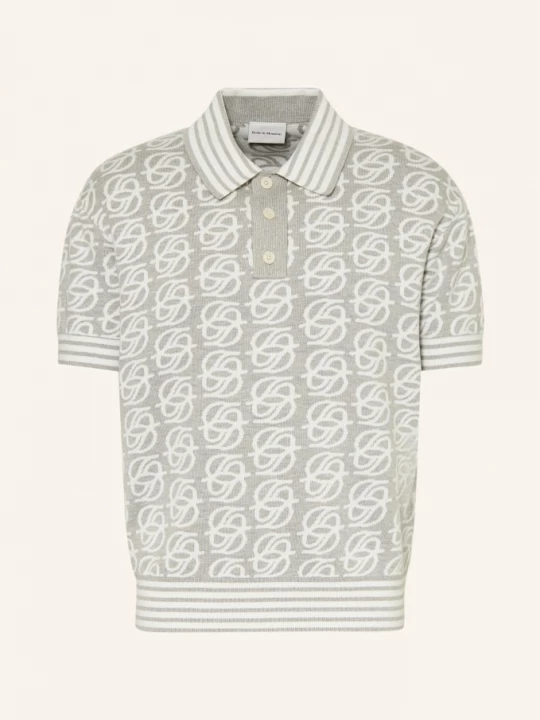 Obrázek produktu Drôle De Monsieur Pletené Polo Tričko šedá / bílá DRÔLE DE MONSIEUR
