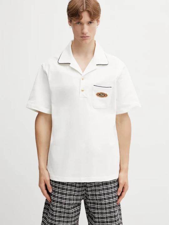 Obrázek produktu Drôle de Monsieur polo pánské bavlněné Patch Drole de Monsieur béžová