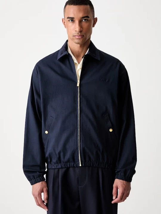 Obrázek produktu Drôle de Monsieur přechodová bunda pánská bavlněná elastanem Le Blouson DrUle Drole de Monsieur námořnická modř