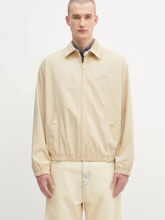 Obrázek produktu Drôle de Monsieur přechodová bunda pánská bavlněná s elastanem Le Blouson DrUle Drole de Monsieur béžová