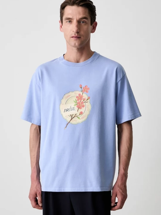 Obrázek produktu Drôle de Monsieur tričko pánské bavlněné Porcelaine Drole de Monsieur modrá