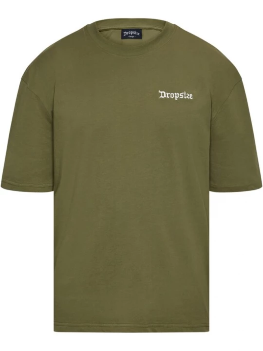 Obrázek produktu Dropsize Tričko  olivová / bílá