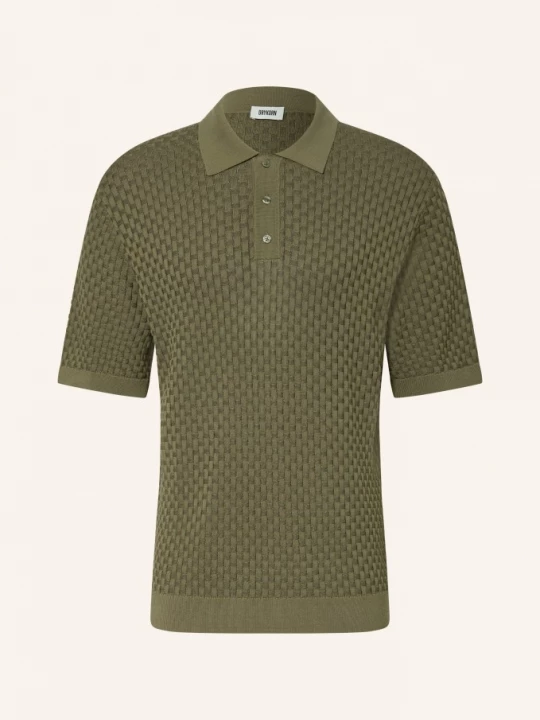 Obrázek produktu Drykorn Pletené Polo Tričko Tamian Relaxed Fit olivová
