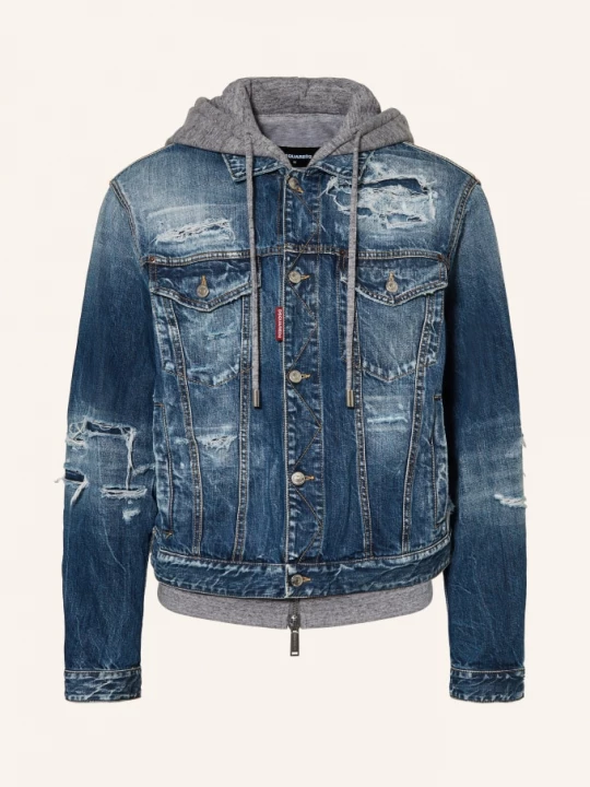Obrázek produktu dsquared2 Džínová Bunda S Lemováním modrá / šedá