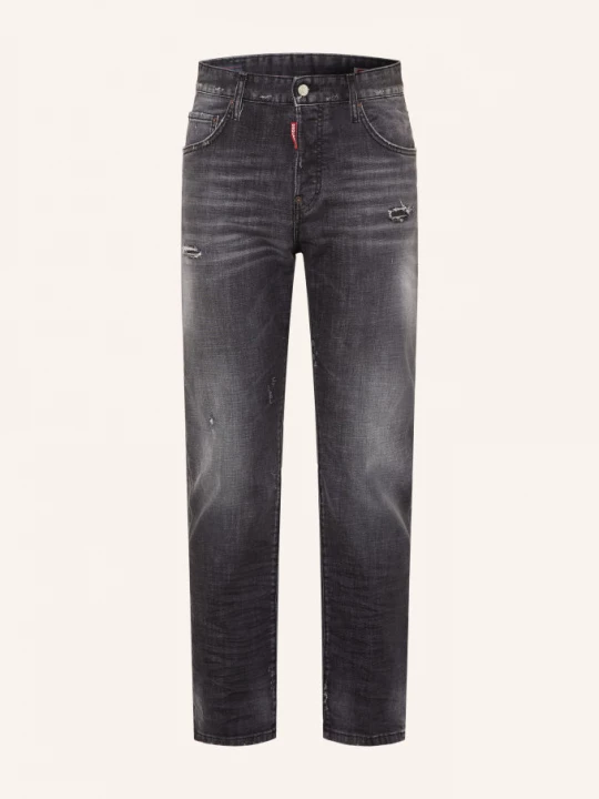 Obrázek produktu dsquared2 Džíny V Rozthaném Stylu 642, Regular Fit 900 black