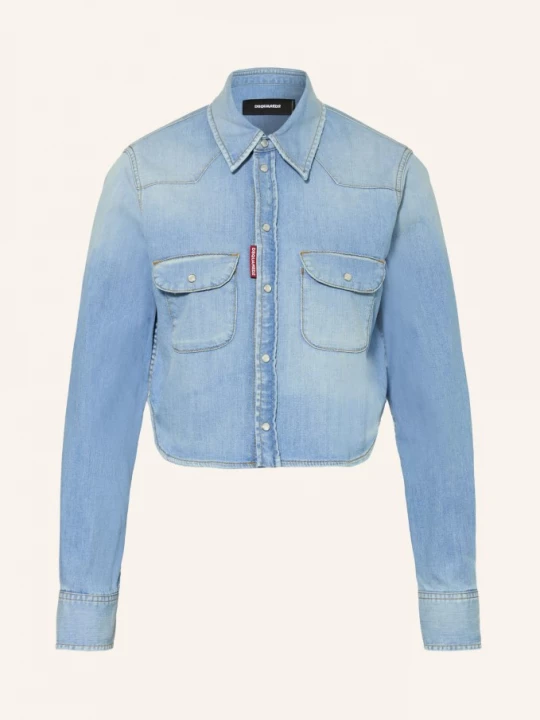 Obrázek produktu dsquared2 Krátká Džínová Košile tmavě modrá