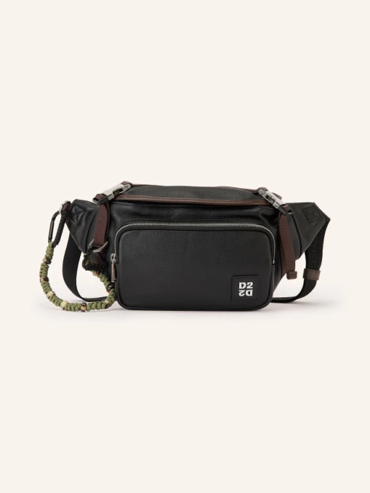 Obrázek produktu dsquared2 Ledvinka černá / stříbrná / tmavě hnědá