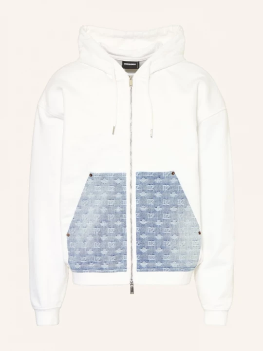 Obrázek produktu dsquared2 Mikina Z Kombinace Materiálů bílá