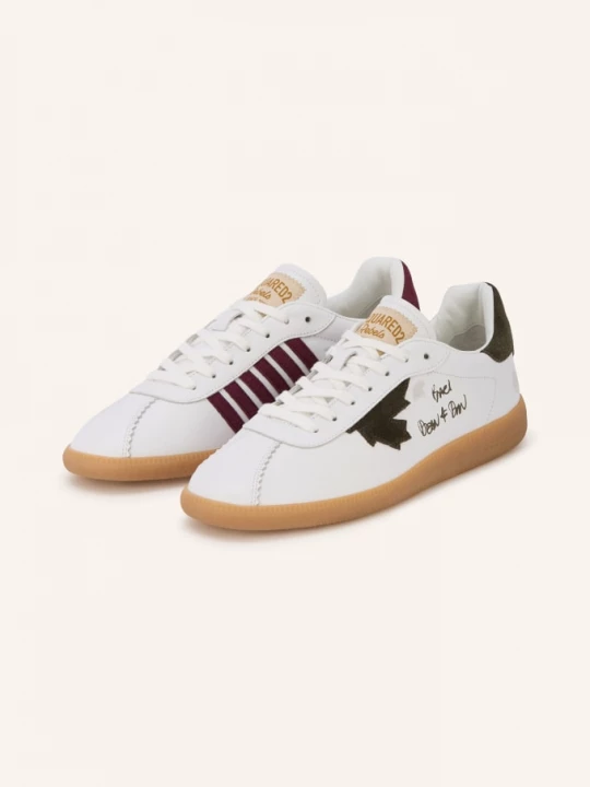 Obrázek produktu dsquared2 Sneakersy bílá / tmavě červená / khaki