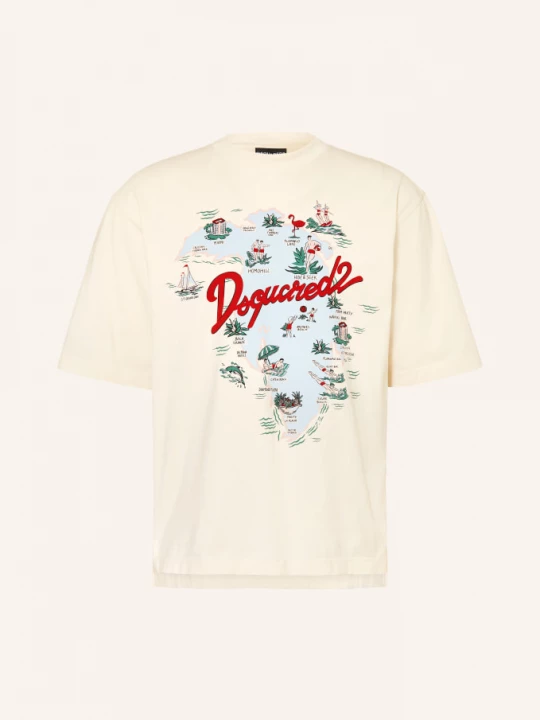 Obrázek produktu dsquared2 Tričko bílá / šedá / červená