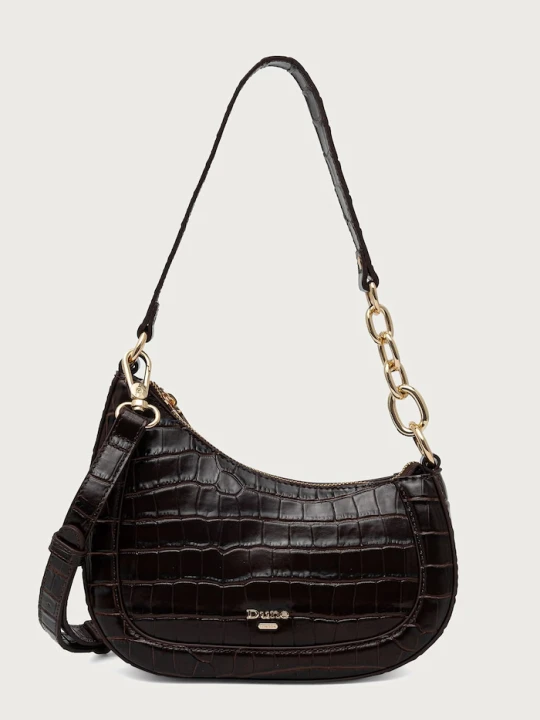 Obrázek produktu Dune London crossbody kabelka dámská kožená DIRECTION hnědá