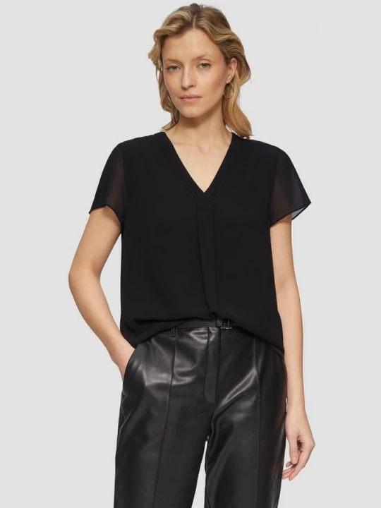 Obrázek produktu Dvouvrstvá šifonová halenka s.Oliver černá