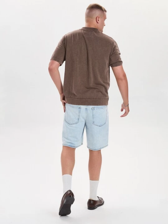 Obrázek produktu Dxnmxrk Džíny 'DXHektor Relaxed Fit Denim Shorts Light Blue' světlemodrá
