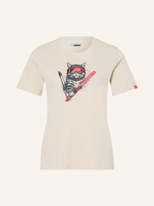Obrázek produktu Dynafit Tričko Graphic Cotton béžová / neonově červená