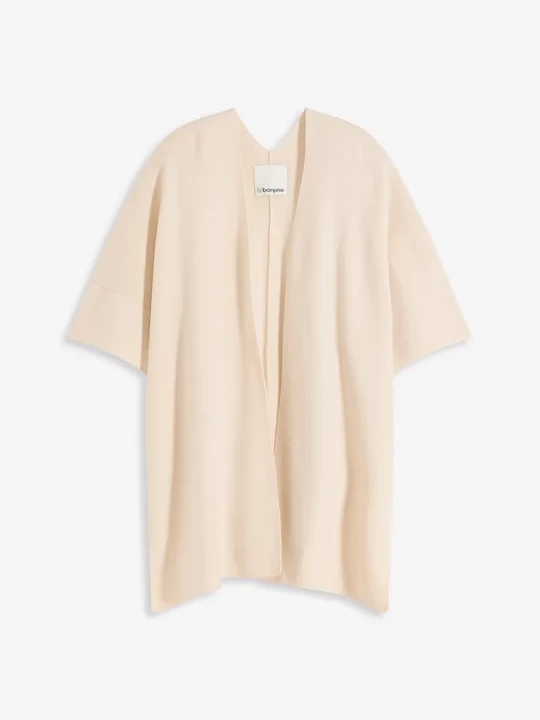 Obrázek produktu Dzianinowa peleryna oversize BonPrix beżowy