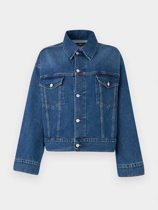 Obrázek produktu Džínová bunda 7 For All Mankind světlemodrý denim