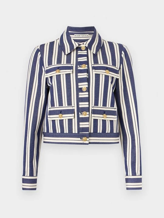 Obrázek produktu Džínová bunda Alice + Olivia bílá