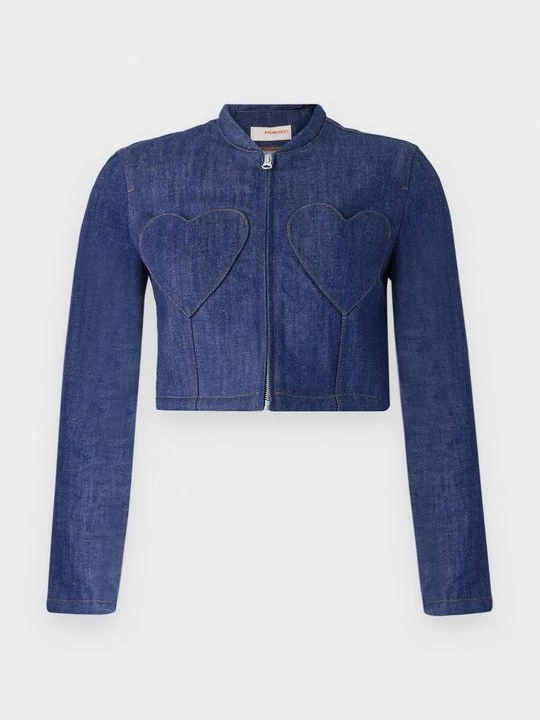 Obrázek produktu Džínová bunda Fiorucci tmavomodrý denim