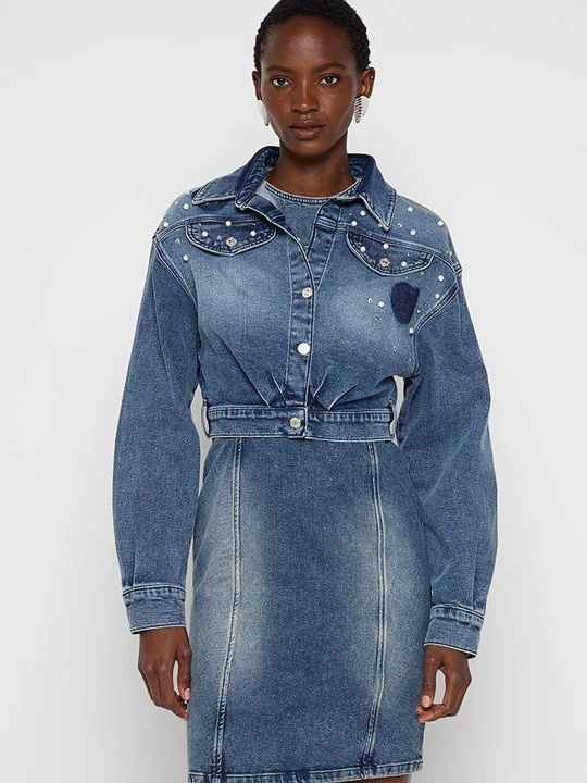 Obrázek produktu Džínová bunda MOSCHINO modrá