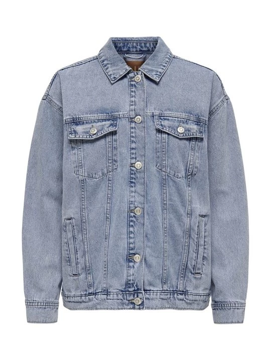 Obrázek produktu Džínová bunda ONLY Carmakoma světlemodrý denim