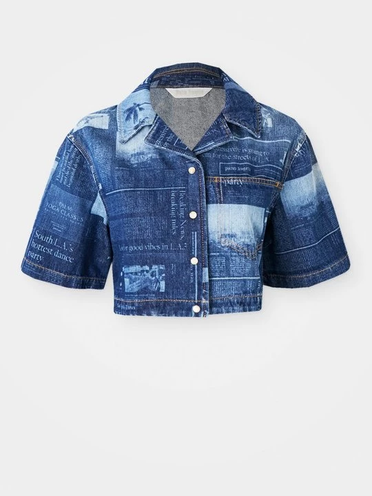 Obrázek produktu Džínová bunda Palm Angels modrý denim
