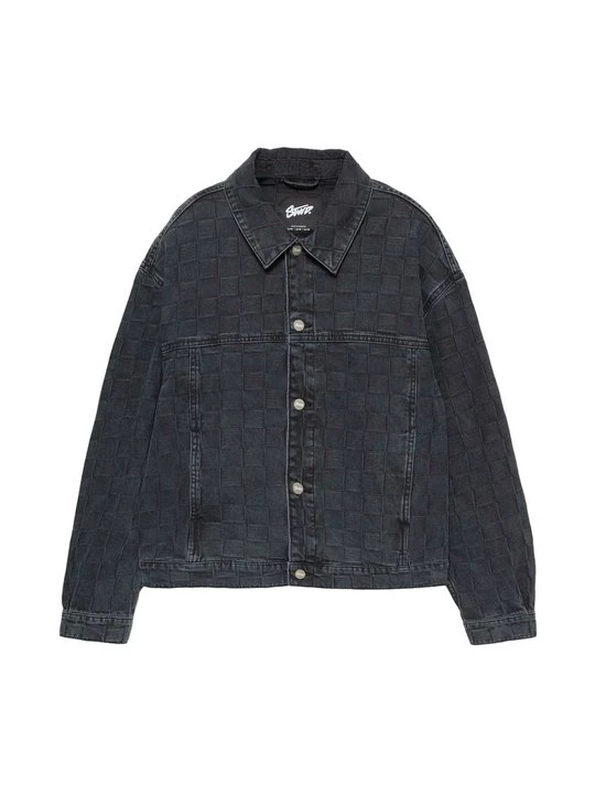 Obrázek produktu Džínová bunda PULL&BEAR tmavě šedá