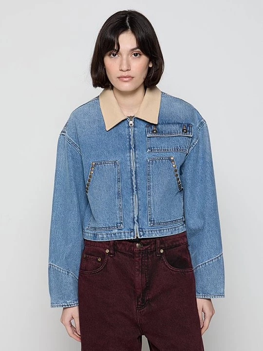 Obrázek produktu Džínová bunda Sandro světlemodrý denim