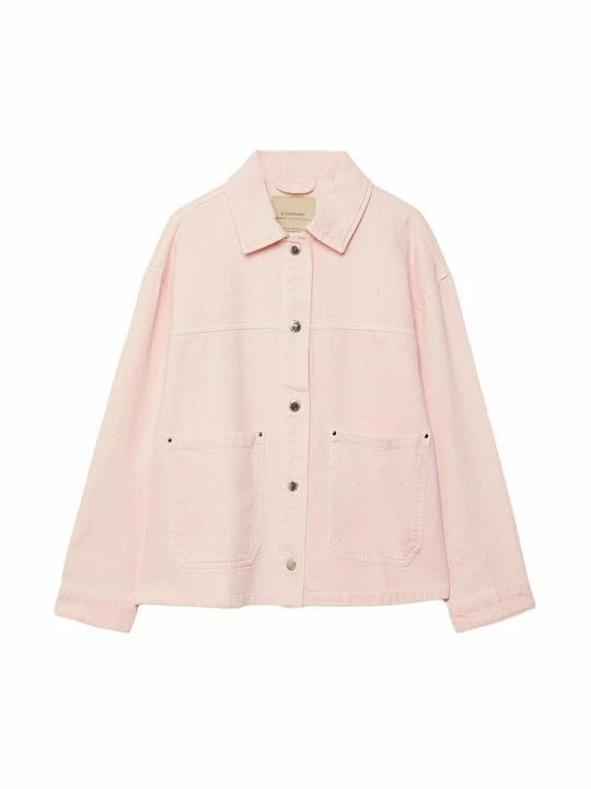 Obrázek produktu Džínová bunda Stradivarius světle růžová