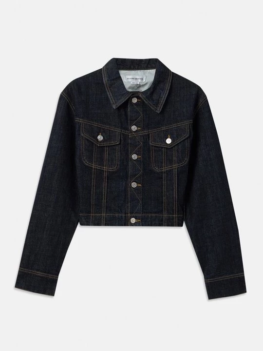 Obrázek produktu Džínová bunda Victoria Beckham tmavomodrý denim