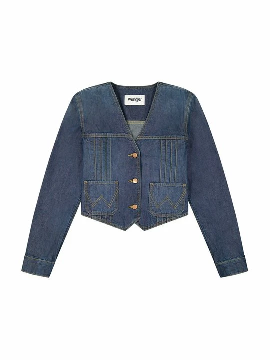 Obrázek produktu Džínová bunda Wrangler modrý denim