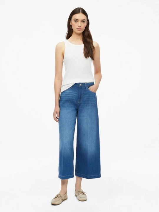 Obrázek produktu Džínová kalhotová sukně Suri / Regular Fit / High Rise / Wide Leg s.Oliver modrá