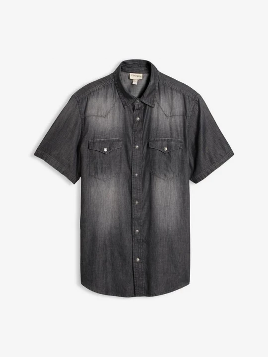 Obrázek produktu Džínová košile Slim Fit, krátký rukáv, z čisté organické bavlny BonPrix