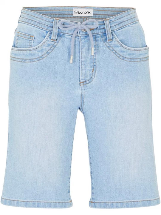 Obrázek produktu Džínové bermudy Slim Fit Mid Waist BonPrix