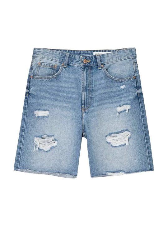 Obrázek produktu Džínové kraťasy Bershka světlemodrý denim
