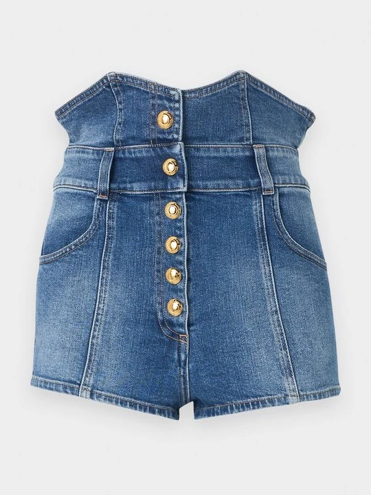 Obrázek produktu Džínové kraťasy Elisabetta Franchi modrý denim