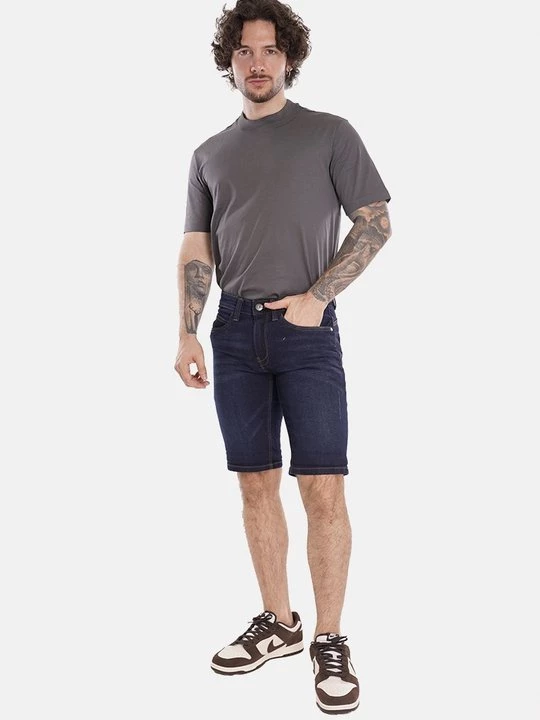 Obrázek produktu Džínové kraťasy INDICODE tmavomodrý denim