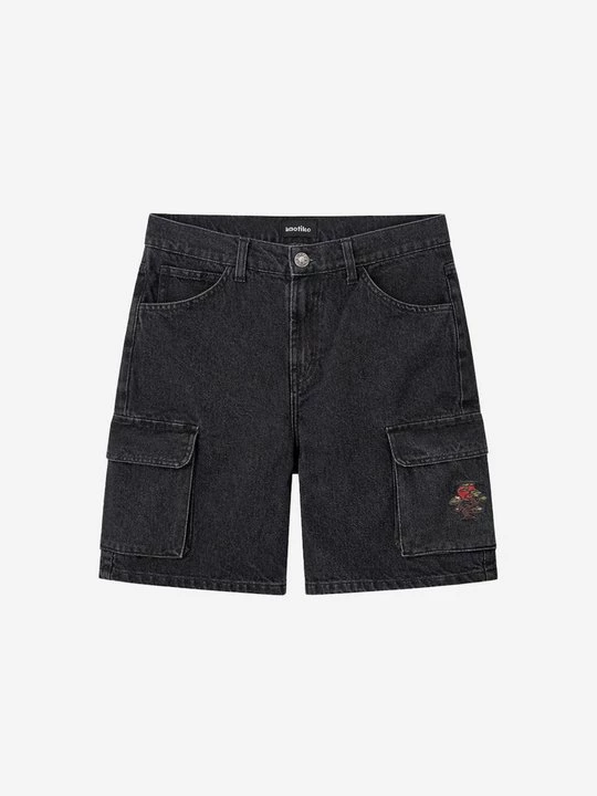 Obrázek produktu Džínové kraťasy Kaotiko černý denim