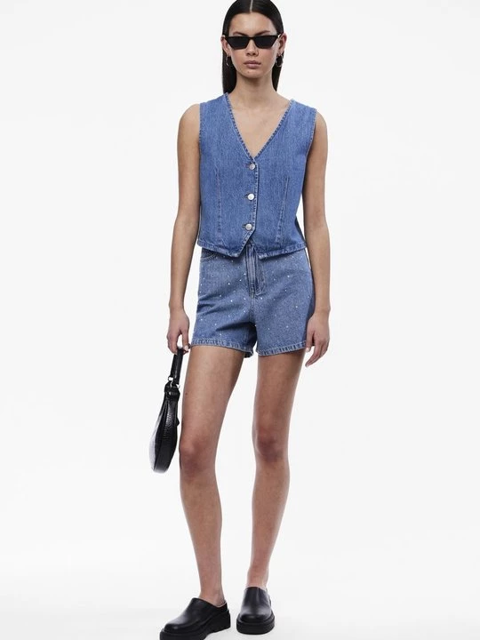 Obrázek produktu Džínové kraťasy Pieces modrý denim