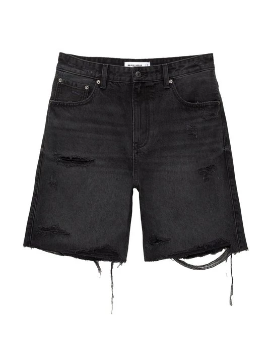 Obrázek produktu Džínové kraťasy PULL&BEAR černá