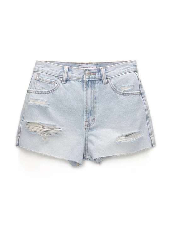 Obrázek produktu Džínové kraťasy PULL&BEAR světlemodrý denim
