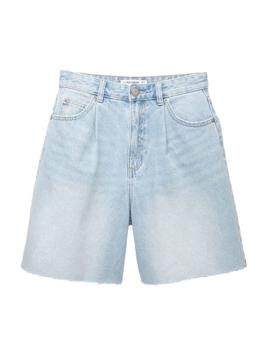 Obrázek produktu Džínové kraťasy PULL&BEAR světlemodrý denim