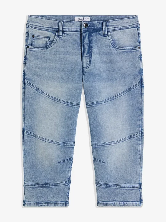 Obrázek produktu Dżinsy 3 / 4 ze stretchem regular fit straight BonPrix niebieski