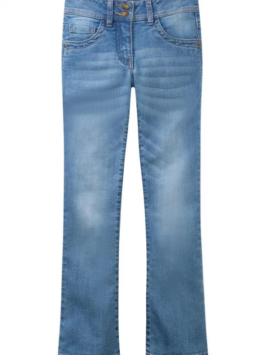 Obrázek produktu Dżinsy bootcut ze średnim stanem BonPrix niebieski